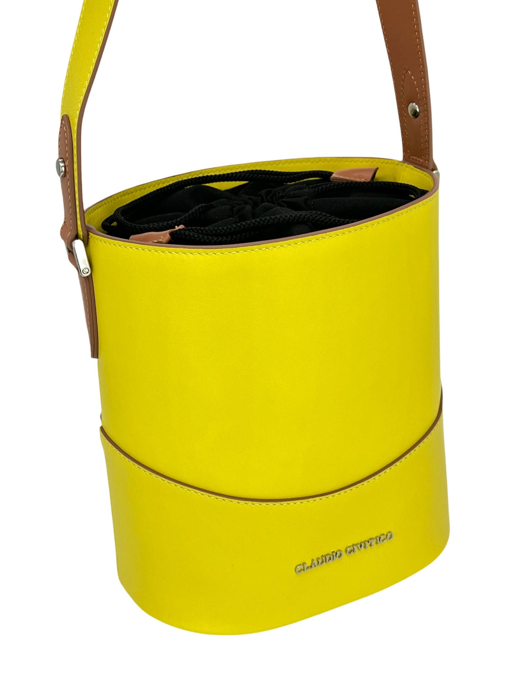 yellow bucket bag