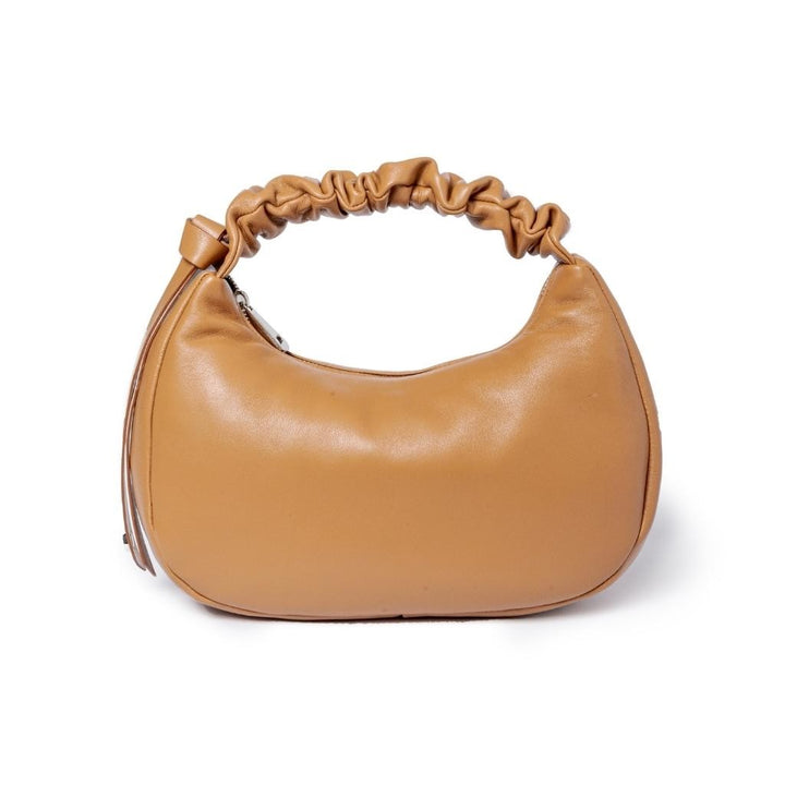 Azzurra Hobo small in soft nappa leather with adjustable curled handle