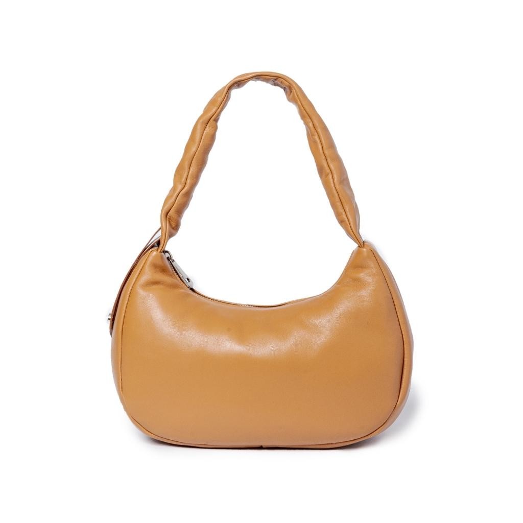 Azzurra Hobo small in soft nappa leather with adjustable curled handle