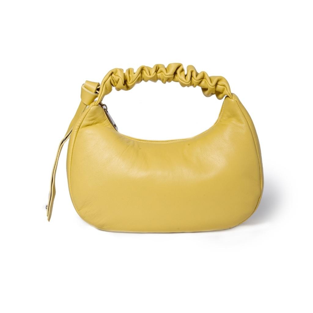 Azzurra Hobo small in soft nappa leather with adjustable curled handle