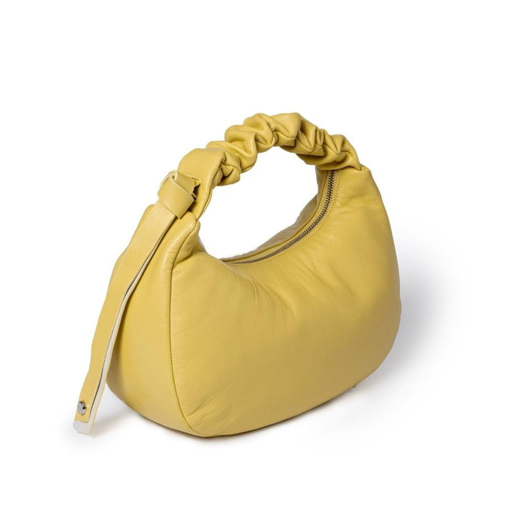 Azzurra Hobo small in soft nappa leather with adjustable curled handle