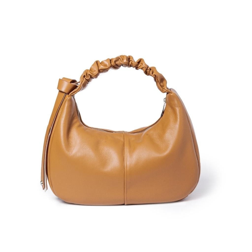 Azzura Hobo medium in soft nappa leather with adjustable curled handle