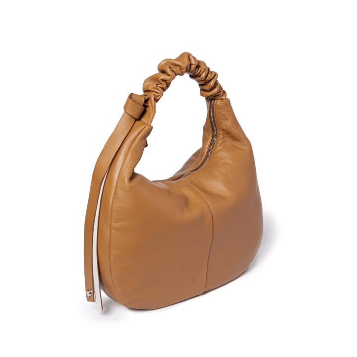 Azure Hobo large soft nappa leather with adjustable curled handle