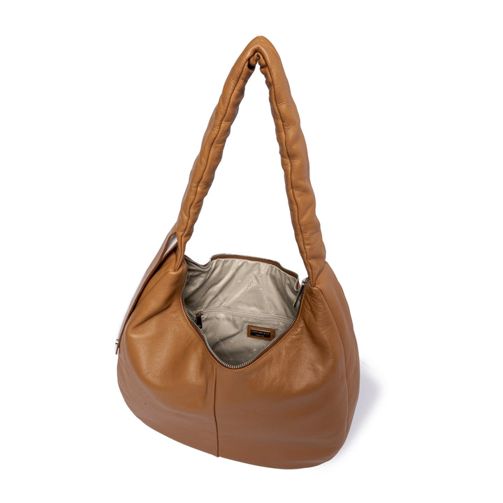 Azure Hobo large soft nappa leather with adjustable curled handle