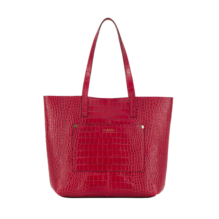 Irma - Shopping Bag Dark Red Coconut