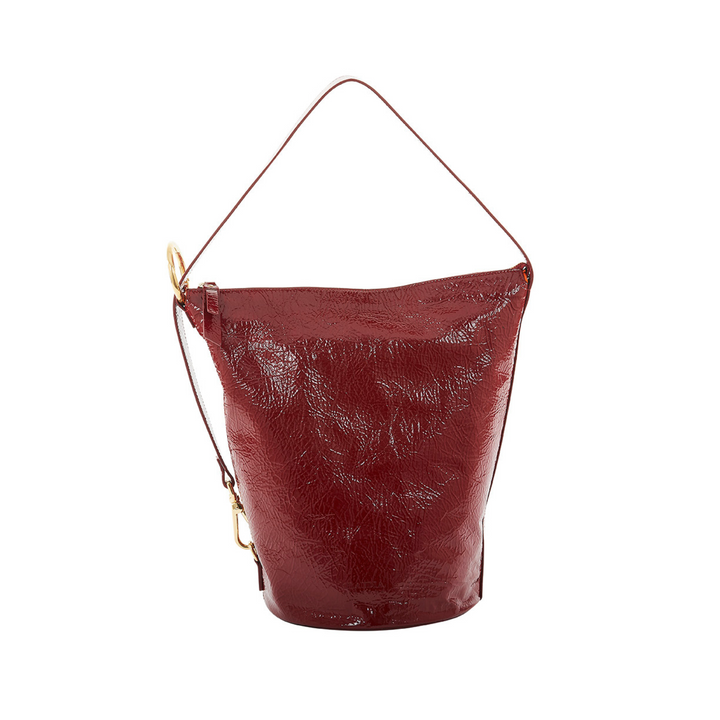 Fanny - Dark Red Naplak Bucket Bag