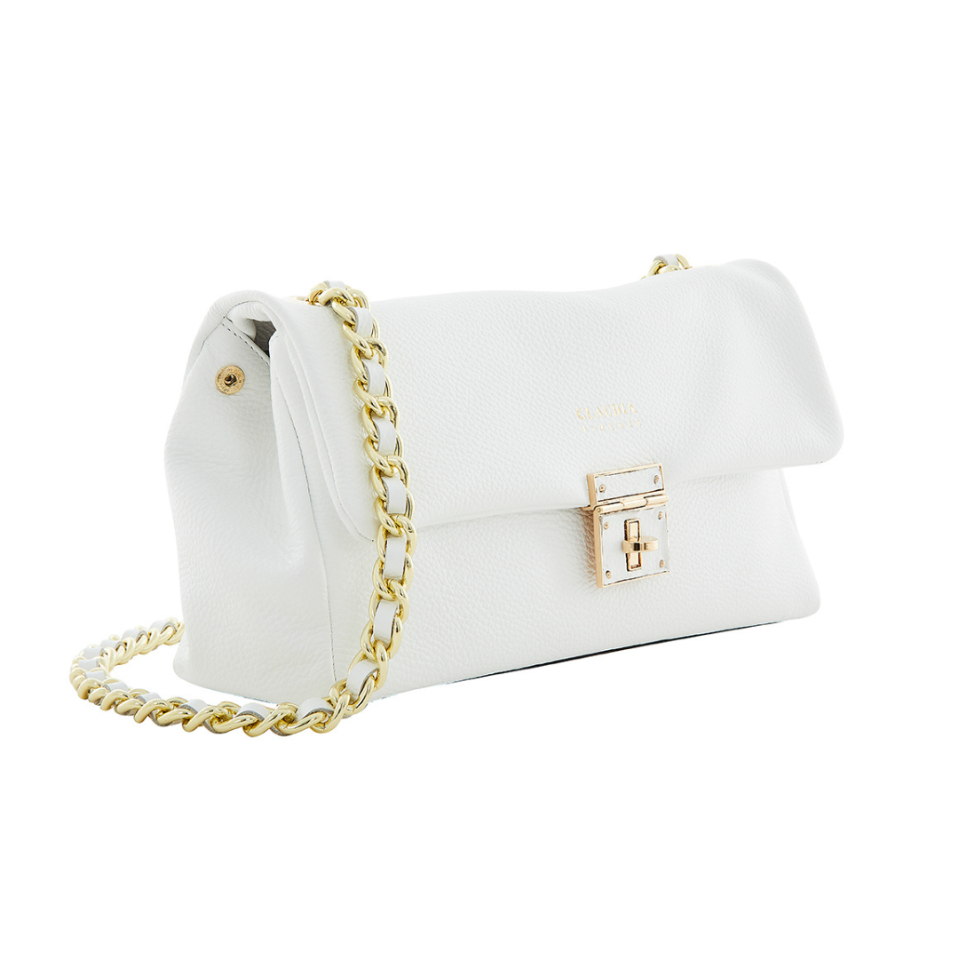 Fedra - White Bag with Chain