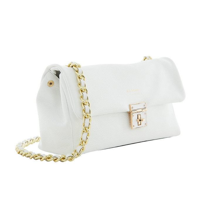 Fedra - White Bag with Chain