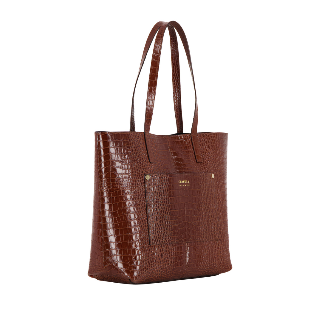 Irma - Shopping Bag Dark Brown Coconut