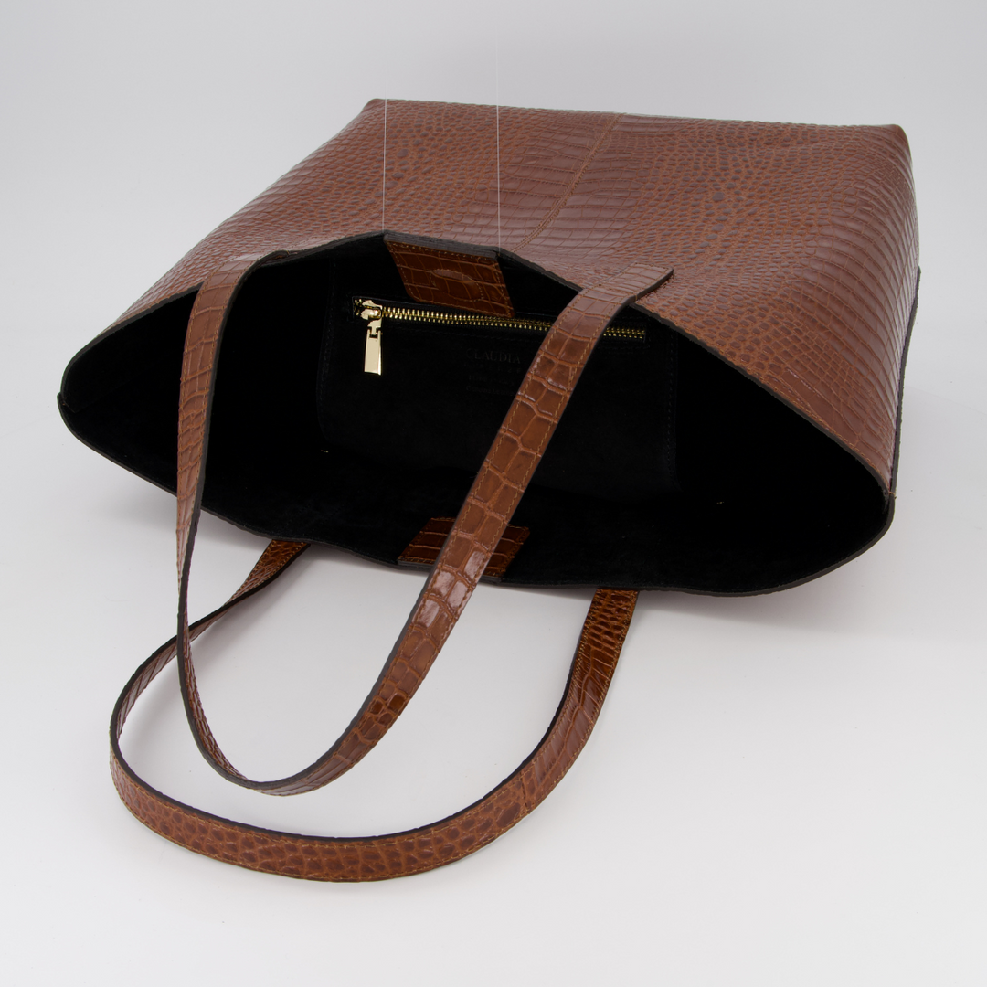 Irma - Shopping Bag Dark Brown Coconut