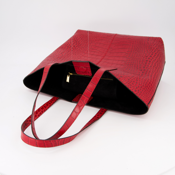 Irma - Shopping Bag Dark Red Coconut