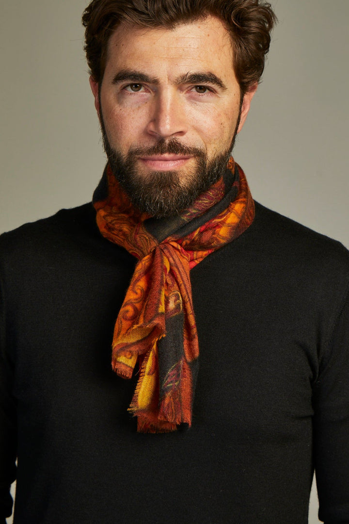 Mini Scarf Apollo Orange/Black