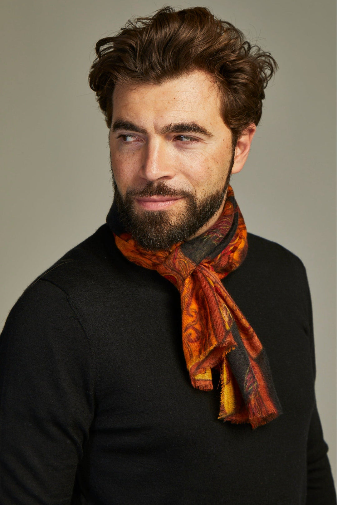 Mini Scarf Apollo Orange/Black