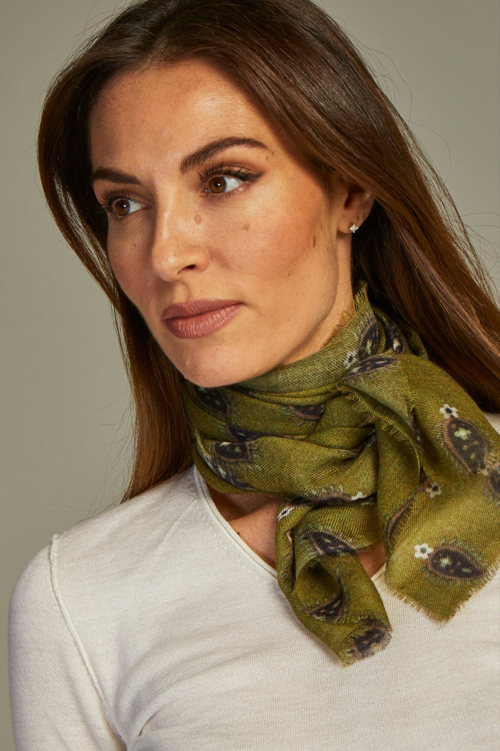 Mini Scarf Cashmere Olive