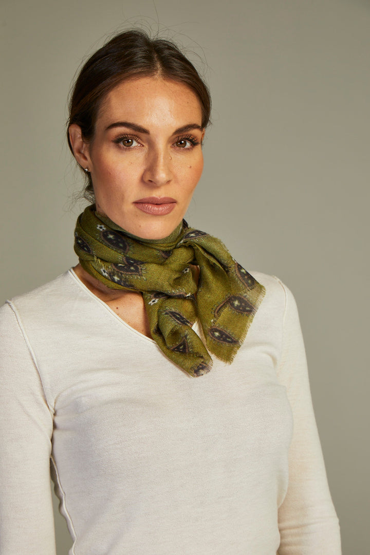 Mini Scarf Cashmere Olive