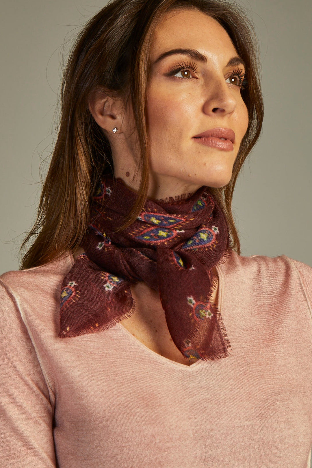 Mini Scarf Cashmere Porpora