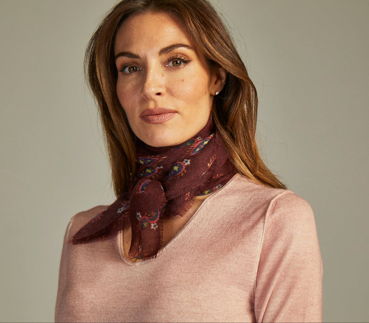 Mini Scarf Cashmere Porpora