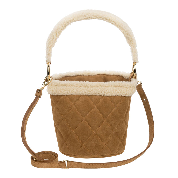 Elena - Quilted Crossbody Bag Ochre