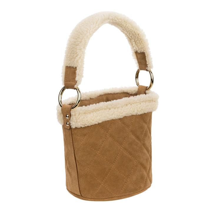 Elena - Quilted Crossbody Bag Ochre