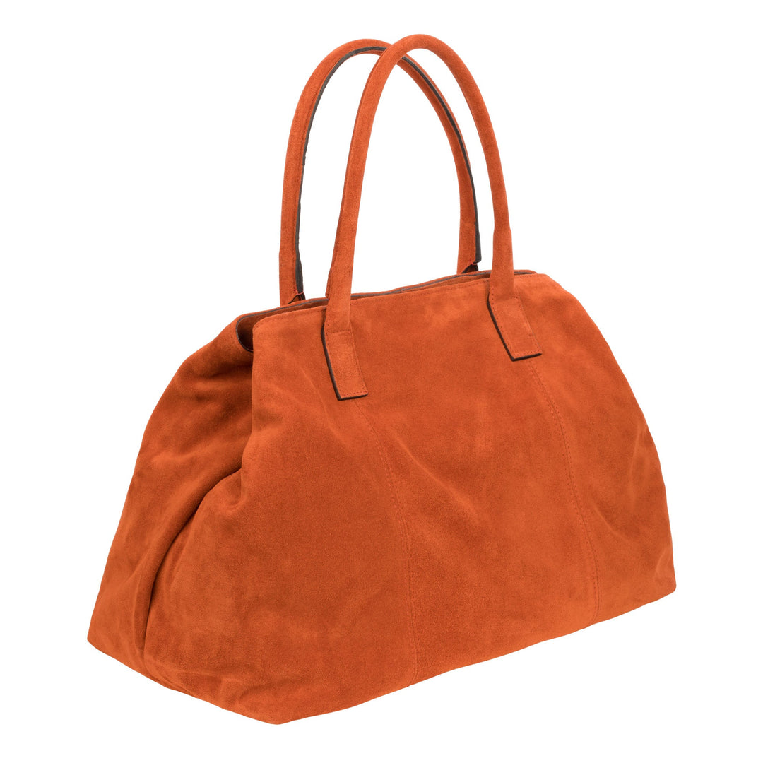 Eva - Shopping Bag with oversized chain Orange