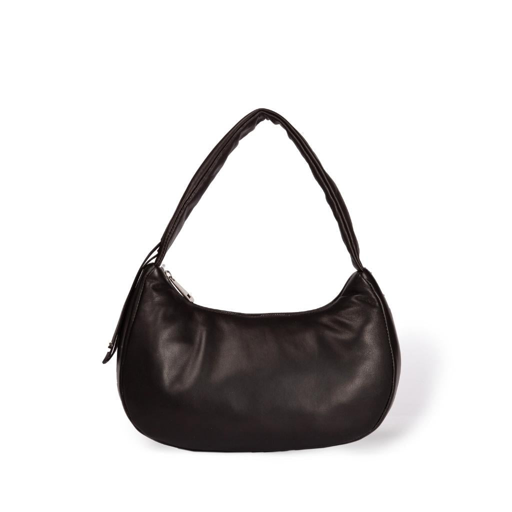 Azzurra Hobo small in soft nappa leather with adjustable curled handle