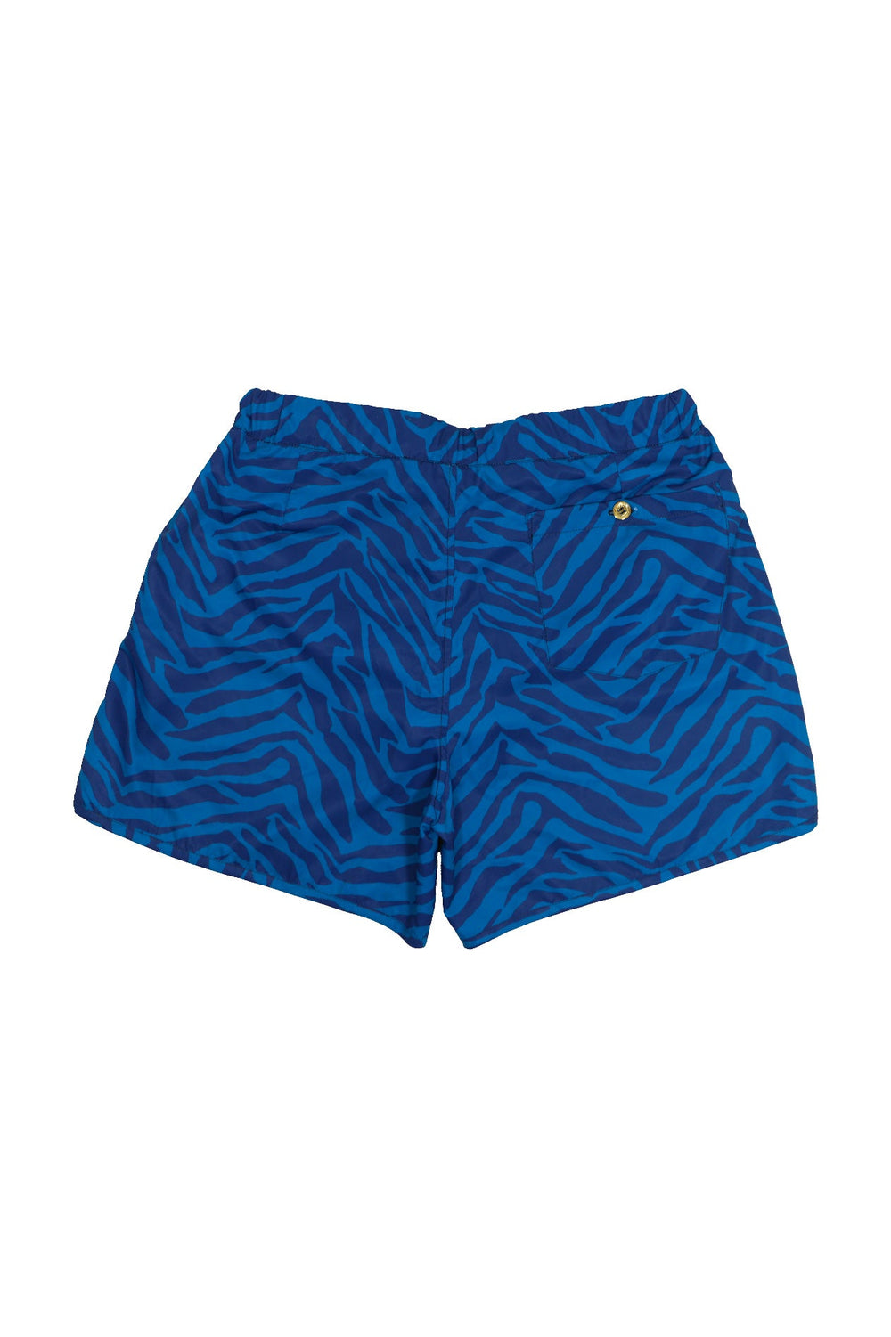 Blue zebra print shorts