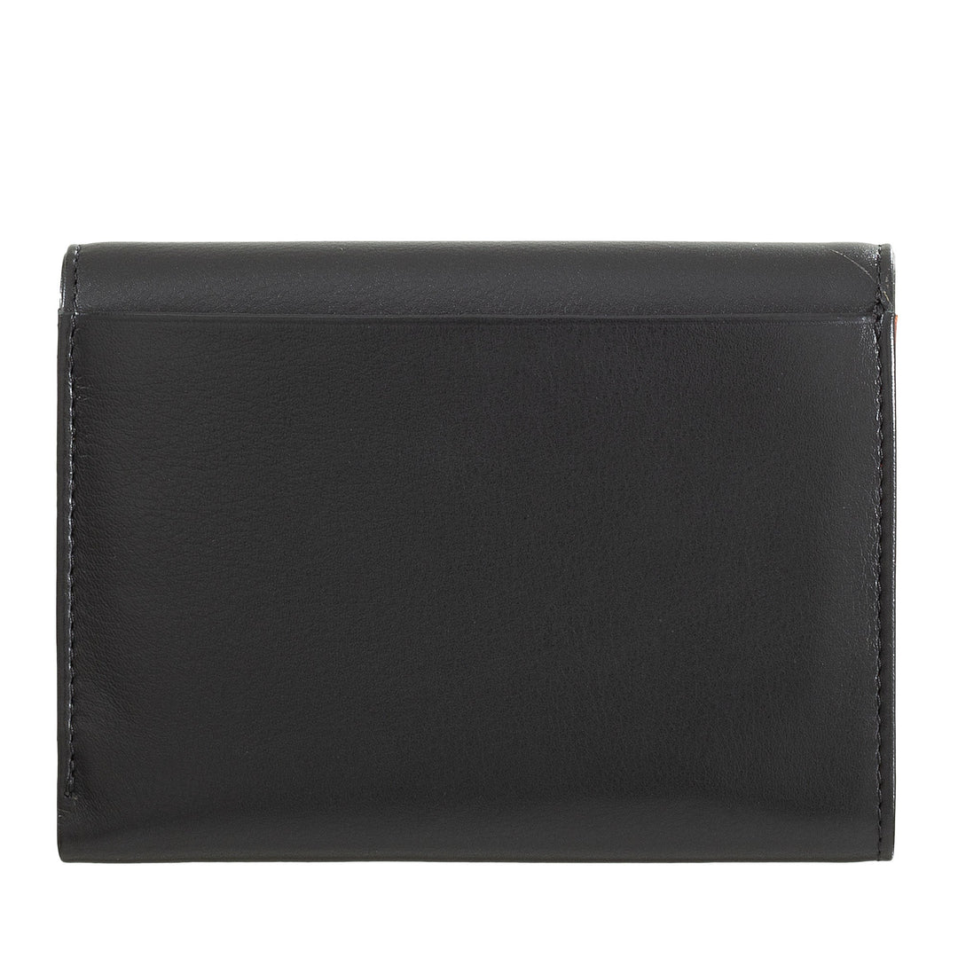 Elegant black leather wallet with sleek design